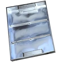 LXLZYXSF Invisible Inspection Cover Recessed Manhole Cover, Heavy Duty Square Stainless Steel Sewer Lid for Indoor Outdoor, 2 Retractable Handles Sewage Basin CoverLXW-90x55cm35.4x21.7in