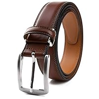 CONTACTS Men’s Genuine Leather Pin Buckle Belt