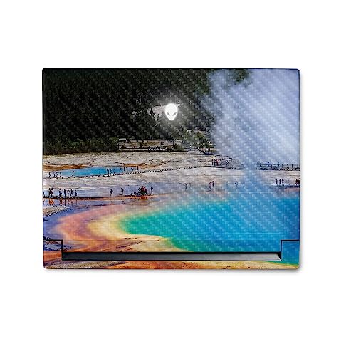 Image of MightySkins Carbon Fiber Skin Compatible with Alienware M18 R1 (2023) Full Wrap Kit - Prismatic Spring | Protective, Durable Textured Carbon Fiber Finish | Easy to Apply | Made in The USA