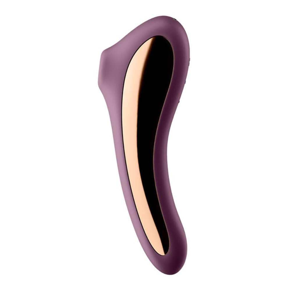 Satisfyer Dual Kiss 2:1 vibrador + vibrador de ondas de presión | Juguetes sexuales | Resistente al agua (IPX7) | Recargable | Estimulación intensiva para la mujer | Silicona médica en color morado