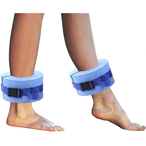 TRIEtree 2 Pcs Foam Swimming Weights Aquatic Cuffs Water Aerobics Float Ring Exercise Equipment Cover
