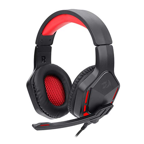 Redragon H220 THEMIS Wired Gaming Headset, Stereo Surround-Sound, Noise Cancelling Over-Ear Headphones
