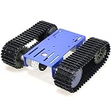 DIY Tracked Robot Chassis Smart Tank Car Chassis Kit with 2pcs Motor, Caterpillar Moving Robotic Tan