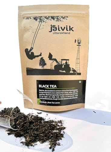 Image of Jaivik Uttarakhand - Green Tea, Black Tea (100g each) -Combo Pack of 2