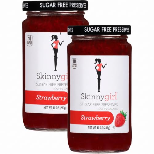 Skinnygirl Sugar Free Kosher Preserves, Strawberry, 10 Ounce (Pack of 2)