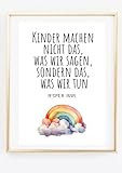 Din A4 Kunstdruck ohne Rahmen - Zitat Jesper Juul - Kinder 