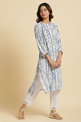 Image of W for Woman Women's Viscose Relaxed Fit Casual Kurta