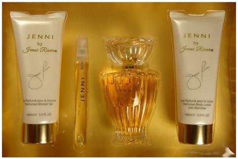 JENNI BY JENNI RIVERA EAU DE PERFUME SPRAY /3.4 FL.OZ.& 10ML .34 FL.OZ, 3.3 OZ. BODY LOTION, 3.3 OZ. SHOWER GEL