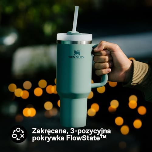 Stanley 1913 Quencher H2.0 FlowState Tumbler – Zimny Przez 15 Godzin – Mrożony Przez 60 Godzin – Kubek Ze Słomką, Uchwytem I Pokrywką – Można Myć W Zmywarce