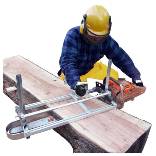 Alpha Forestry Portable Chainsaw Sawmill - 14" to 36" Adjustable DIY Lumber Mill, Professional Grade Log Cutting Mill, Stainless Steel and Aluminum Constructed, Easy To Assemble