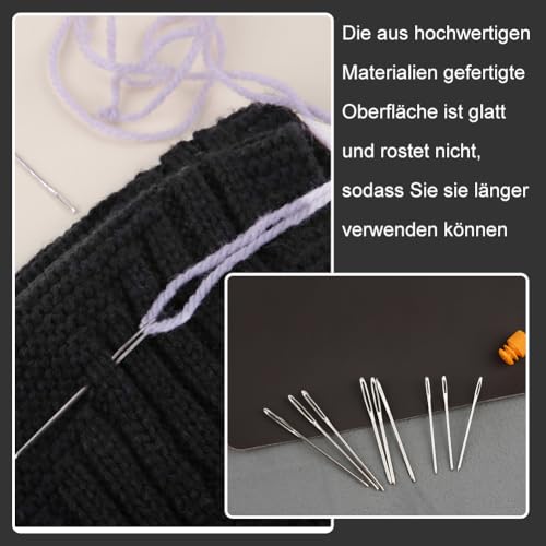 Namner 9er Set Stopfnadeln - 3 Größen für Wolle und Leder (2 Packungen) – Bild 4