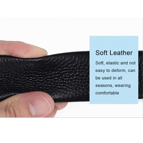 Men Ratchet Belts Big and Tall 39"-79",3D-Print Handmade Engraved Animals Automatic Buckle Black Strap Holeless Design3