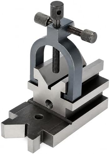 Precision V-Block Clamp Set, Hardened Steel, Adjustable, for Lathe and Milling Machine, Round Work Holding, Machinist Tool image 4