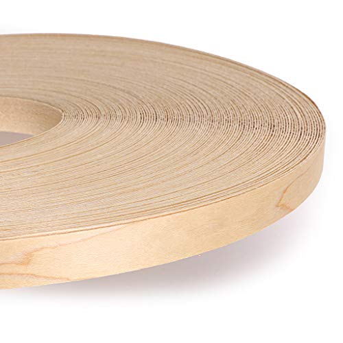 Cinta de chapa de madera de arce prepegada termoadhesiva de 19mm x 15m para cantos de armario 8