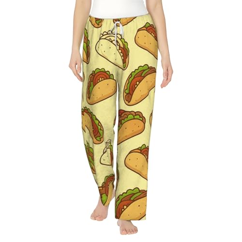 Pantalon de pyjama en polaire taco pour femme en flanelle