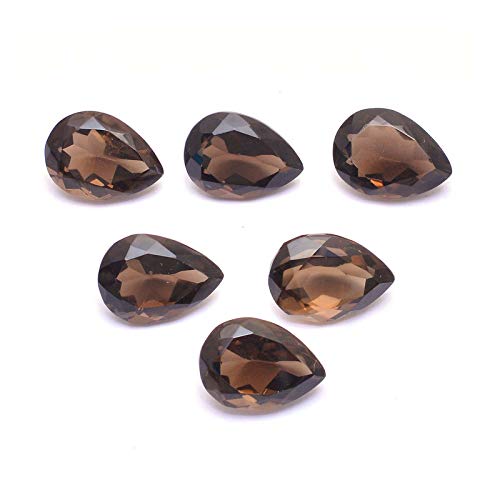 Quartz fumé forme poire 8x5 mm la pierre idéale pour un cadeau personnalisé