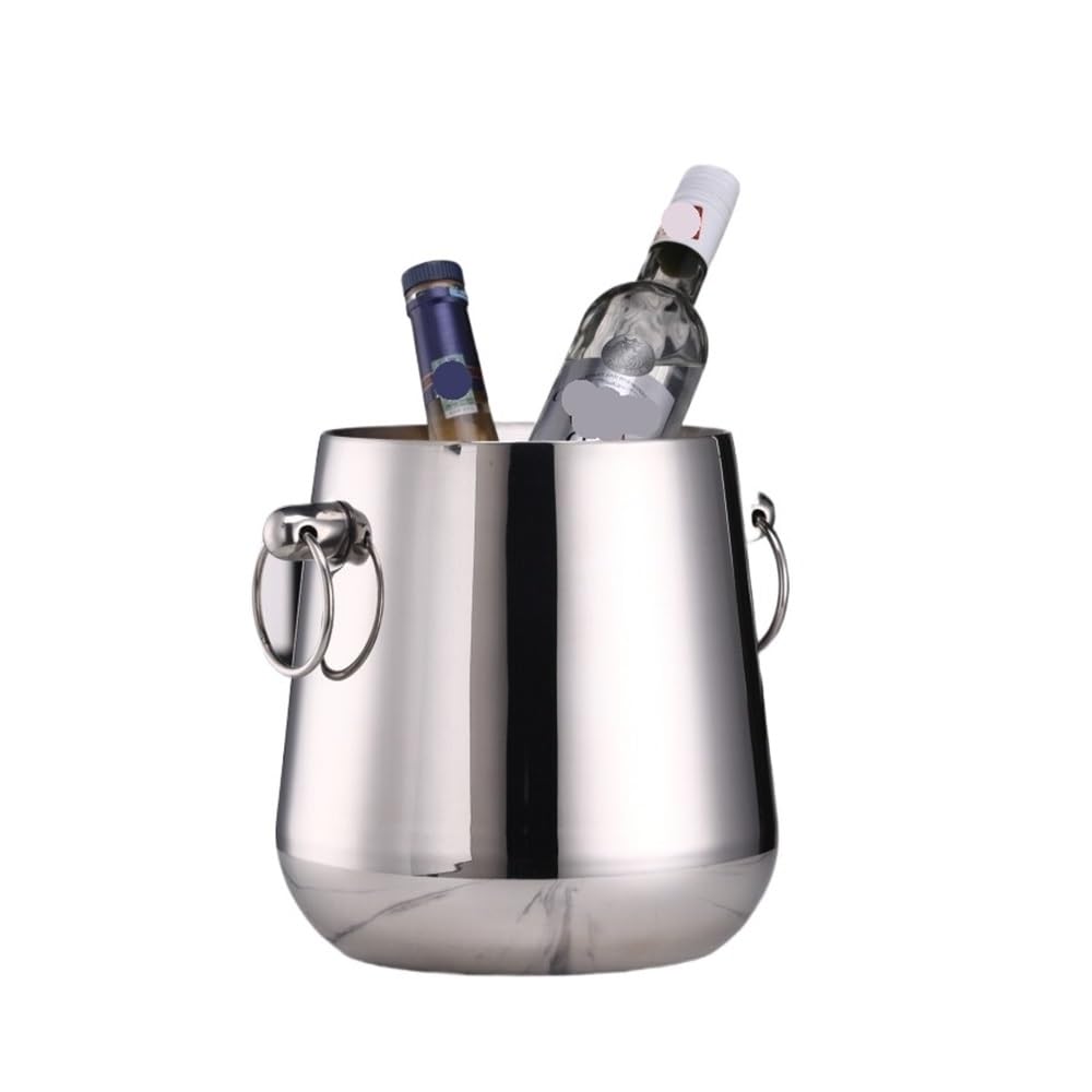 Cubo de hielo grande con orejas para enfriar vino en cenas y fiestas de gala