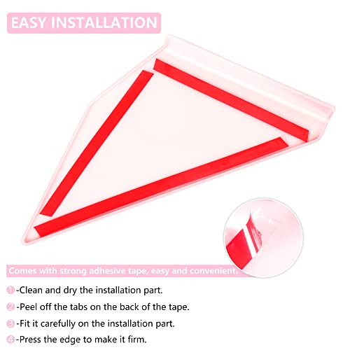 Embellecedor de ventana trasera para Ford Bronco 2021 2022, moldura triangular rosa de 4 puertas 4