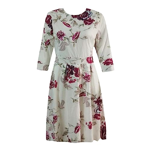 Robe d'été élégante et vaporeuse pour silhouette trapèze de fête