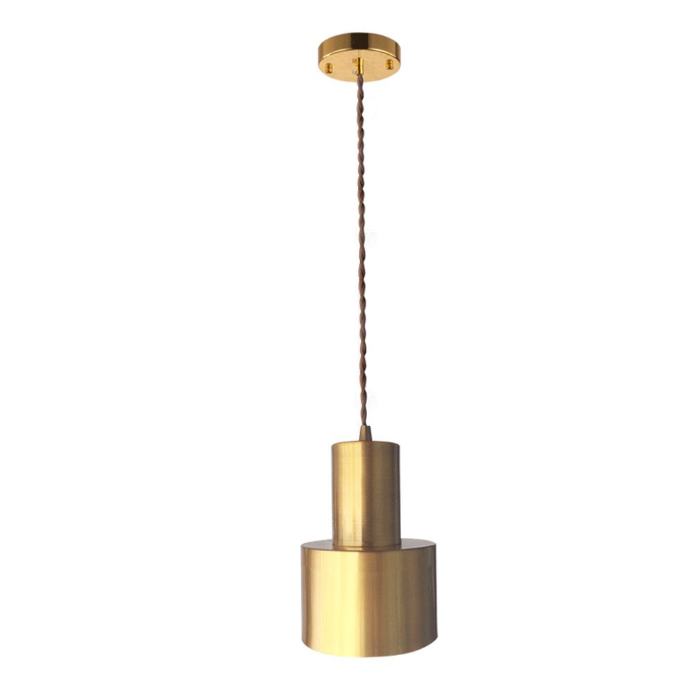Chandelier moderne E27 lustre suspension en cuivre luminaire intérieur décoration entrée salon