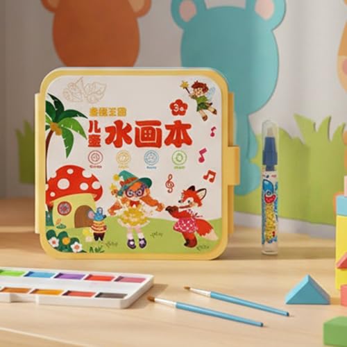 Set de acuarelas mini portátil y reutilizable para niños kit genérico escolar 3