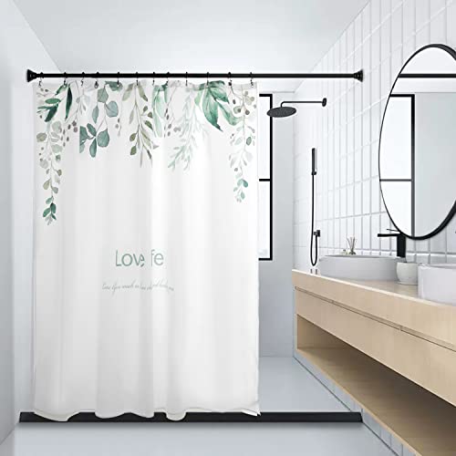 Tenovel Shower Curtain Hooks Rings, Double Sided Shower Hooks Rust Proof For Bathroom Shower Rods Curtain, Durable Stainless Steel Bathroom Shower Curtain Hangers, Matte Black, Set Of 12 #TOP4