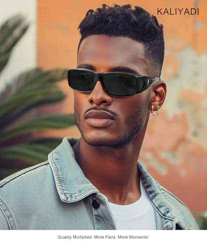 KALIYADI Sunglasses Fit-Over-Glasses Polarized Sunglasses-Men: Wrap Around Sun glasses Womens with UV Protection for Driving2