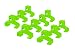 Olsa Tools Green Spring-Loaded Ball Bearing Socket Clips for Use with Olsa Socket Holder Rails | 10-Pack (3/8-inch)