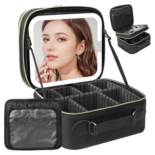 Behaesty Double Layer Travel Makeup Bag