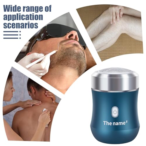 Tondeuse à barbe rechargeable portable avec 3 têtes lavables