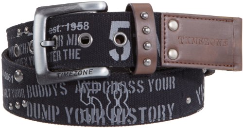 Timezone da Uomo Cintura 20-0061 Canvas belt