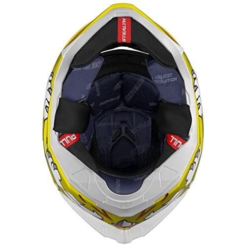 Capacete Fechado Stealth Rabbit 56 Viseira Dourada Amarelo