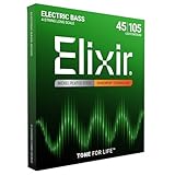 ELIXIR(エリクサー) Elixirベース弦 NANOWEB ニッケル Long Scale Light/Medium .045-.105 #14077 【国内正規品】