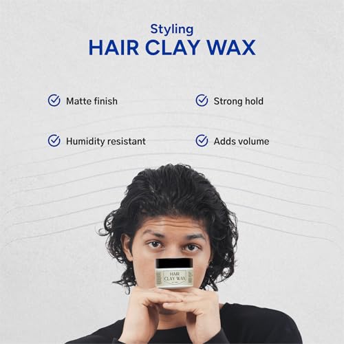 Image of Arata Hair Clay Wax (50 GM) For A Strong Hold & Matte Finish | Infused Kaolin Clay, Shea Butter & Candelilla Wax | Hair Wax for men & women