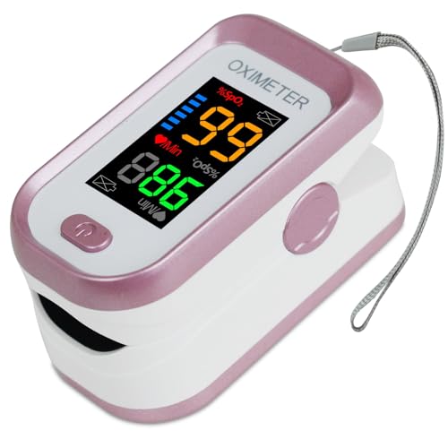Pulse Oximeter Fingertip, Oxygen Meter Finger Pulse Oximeter, Oximeter Finger with Pulse, Blood...