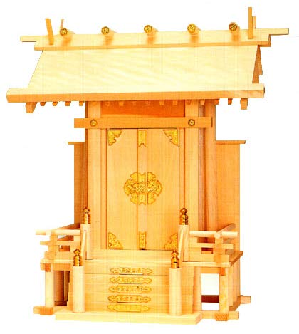 京仏壇はやし 神棚・神具 神明一社(特大) (木曽ひのき製) 【z0115】