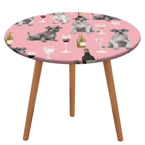 Nappe extensible ronde Schnauzer imperméable bord élastique total