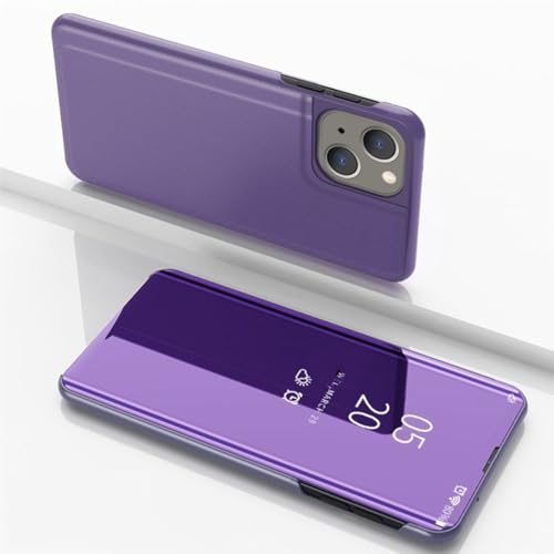 Étui de protection Apple iPhone 15 Plus clapet violet bleu avec support