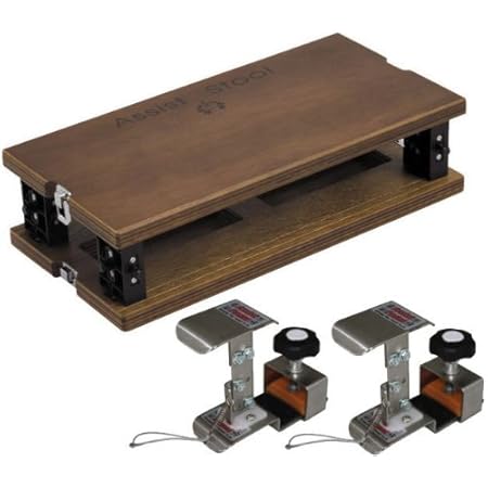 Amazon ピアノ アシスト5点セット アシストペダル 2 アシストハイツール 2 アシストスツール 子供向け ウォルナット ピアノ キーボード用パーツ 楽器