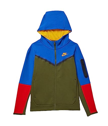 Image of Nike Boy's Sportswear Tech Full Zip Fleece (Little Kids /Big Kids)
