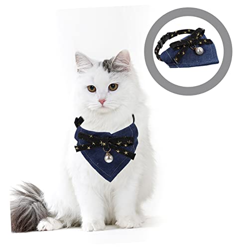 Milisten 4 Pcs cachecol lenço cachorro pérola toalha saliva para animais estimação bandana pet colei