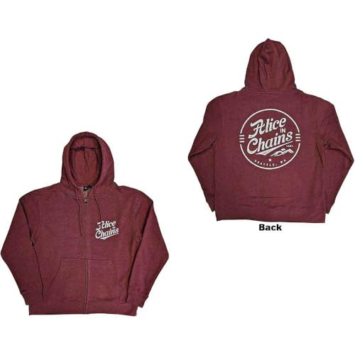 Sweat Capuche Alice in Chains Circle Emblem Finition Premium Rock Off Taille S - 4