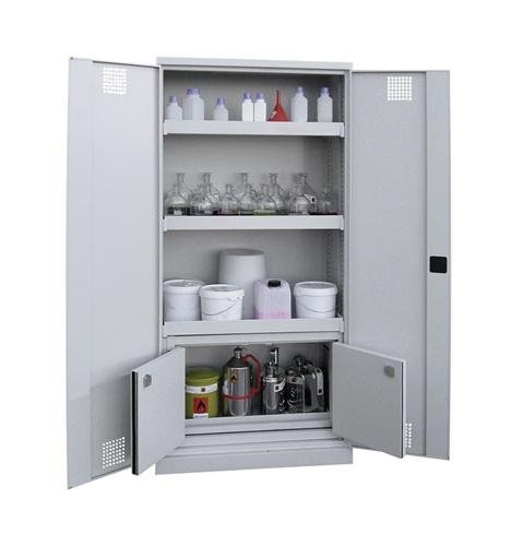 Chemie-/Giftschrank lxaxf 1950 x 950 x 500, 30 min feuerfest