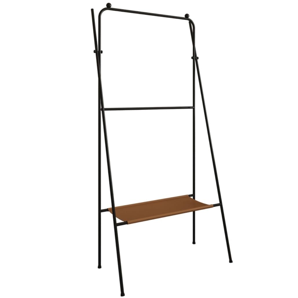 Freestanding Towel Rack Bedroom Freestanding Towel Rack 2-tier Bars And Shelf Metal Stand For Bathroom Washcloths Holder Stand(Black)