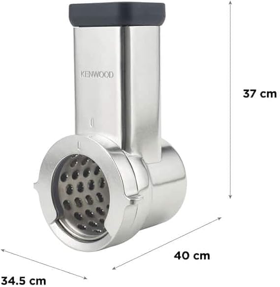 Kenwood KAX643ME Vegetable Cutter Accessory for Planetary Kneader Equipped with 5 Metal Single-Cut Rollers, Slices and Graters Directly in the Bowl with Slow and Rotary Movement