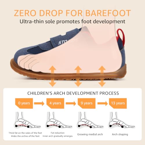 Image of STQ KIDS Toddler Wide Toe Box Shoes Boys Girls Barefoot Sneakers