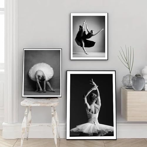 Décoration Salon Grand Tableau Danseuse de Ballet | Art Mural Moderne