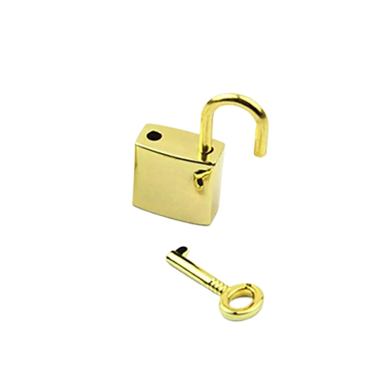 Cadenas archaïse à clé couleur or pour décorer une boîte à bijoux