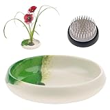 Contenu : 1 grenouille florale avec vase, idéal pour la pratique ou les petits arrangements floraux