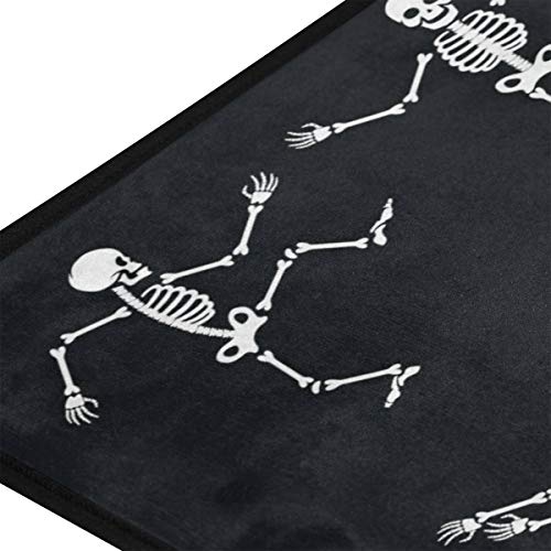 Baofu Skull Area Rugs Colorful Large Non-Slip Skeleton Floor Mat Christmas Decorative Carpets Doormat Foot Pad For Outdoor Kitchen Living Dining Dorm Playing Room Bedroom 39 X 20 Inch #TOP1